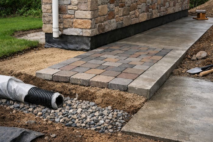 Как сделать отмостку фундамента дома?