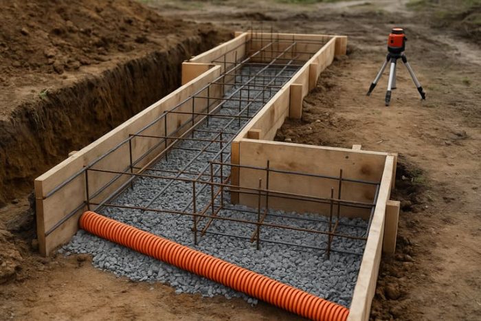 Главные плюсы ленточного фундамента