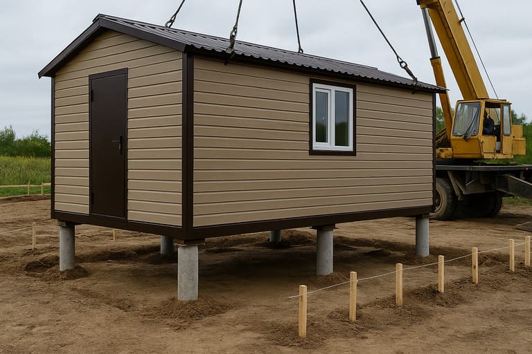 Столбчатый фундамент под бытовку — инструкция