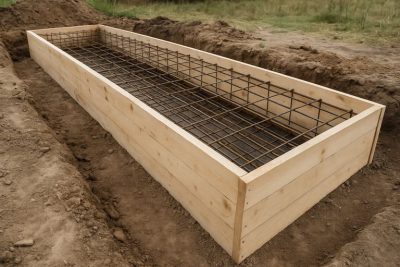 Армирование монолитного ленточного фундамента